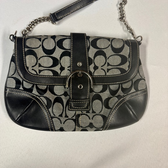 Coach Soho Signature Flap Shoulder Bag - Picture 1 of 10